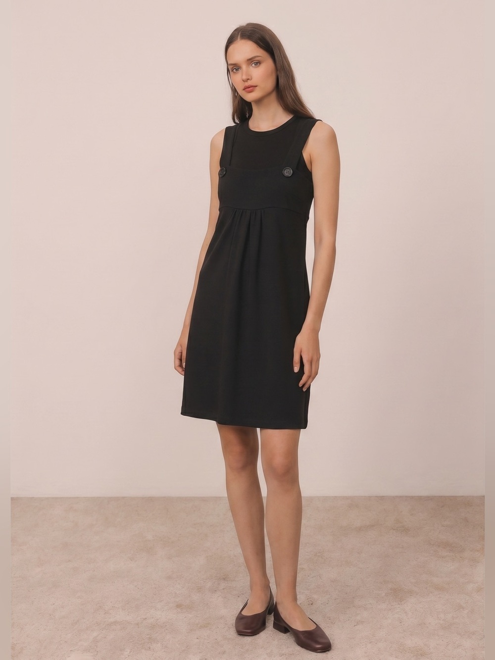 NWT 525 America Pinafore Jumper Dress Black Small Academia Preppy 90s Babydoll